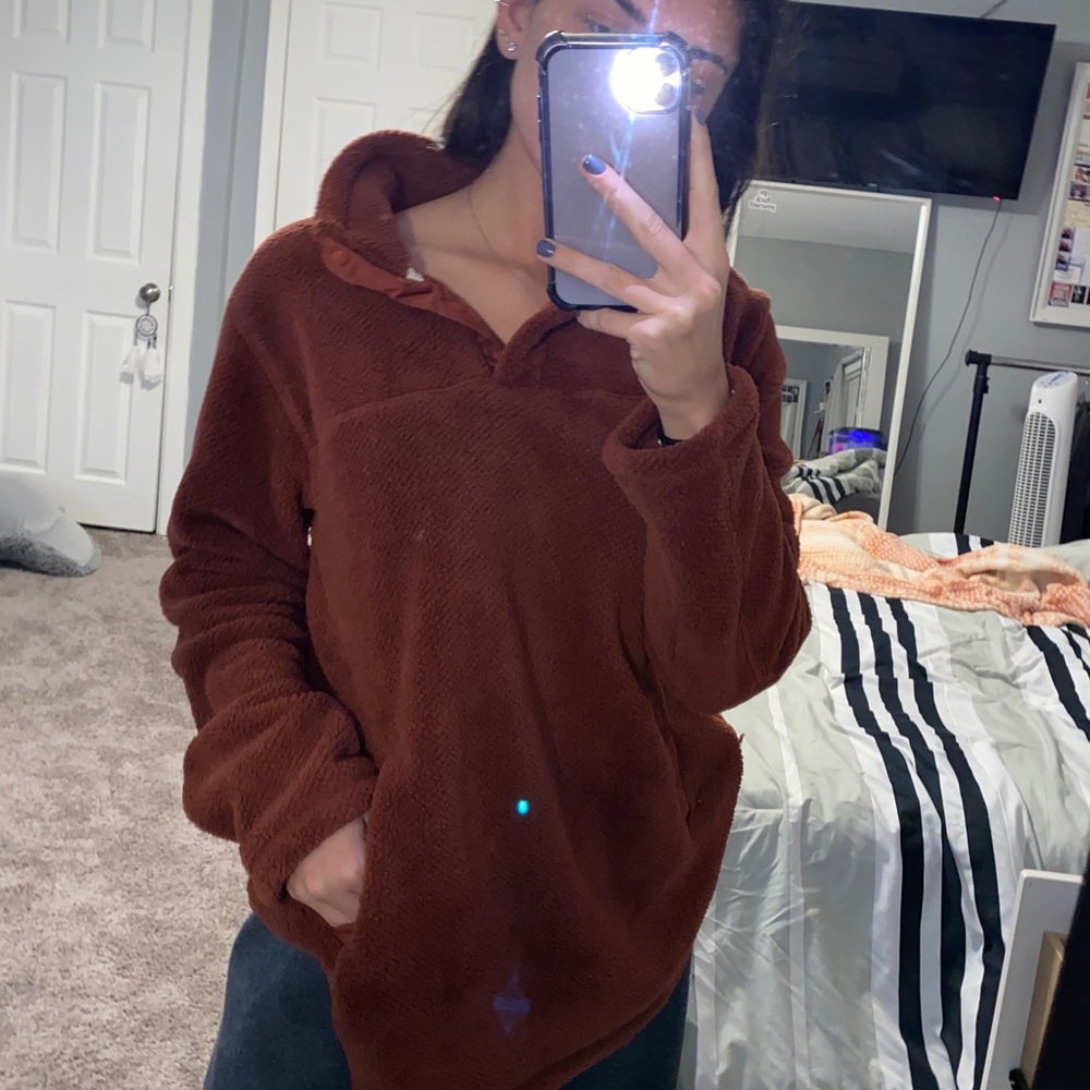 burnt orange pullover